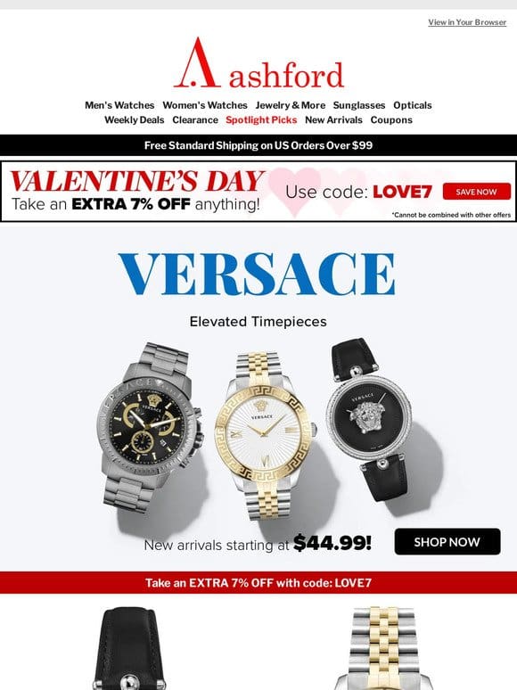 VERSACE Watches at Unbelievable Prices!