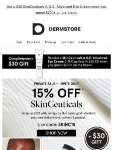 VIP Access: 15% off SkinCeuticals going on NOW
