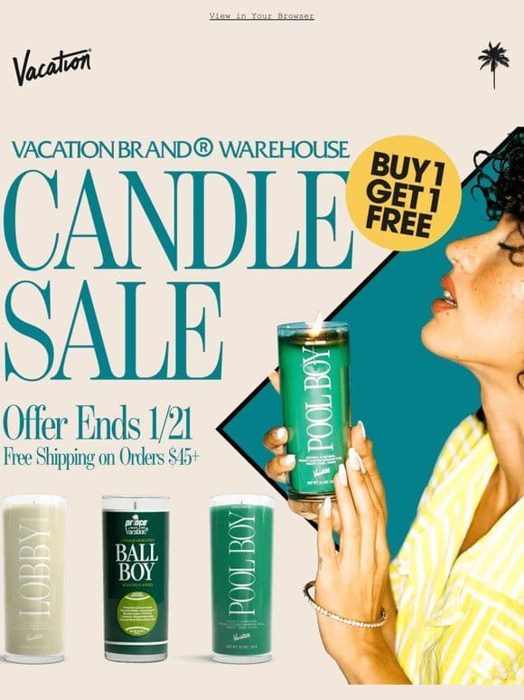 Vacation® Candles BOGO ⏳ LAST CHANCE!