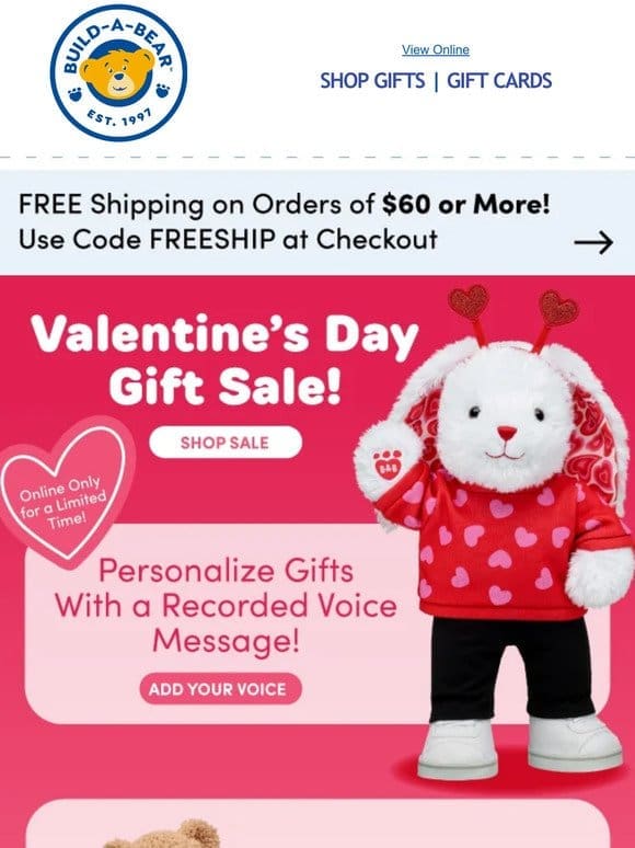 Valentine’s Day Gift Sale!