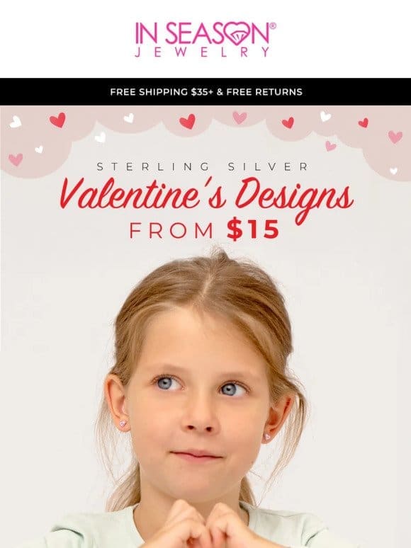Valentine’s Designs from $15 + 15% OFF Sitewide ❤️