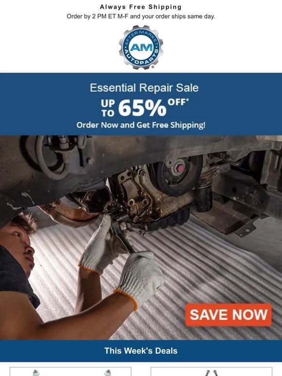 Vehicle Running Rough? Up to 65% Off – ESSENTIAL REPAIR SALE