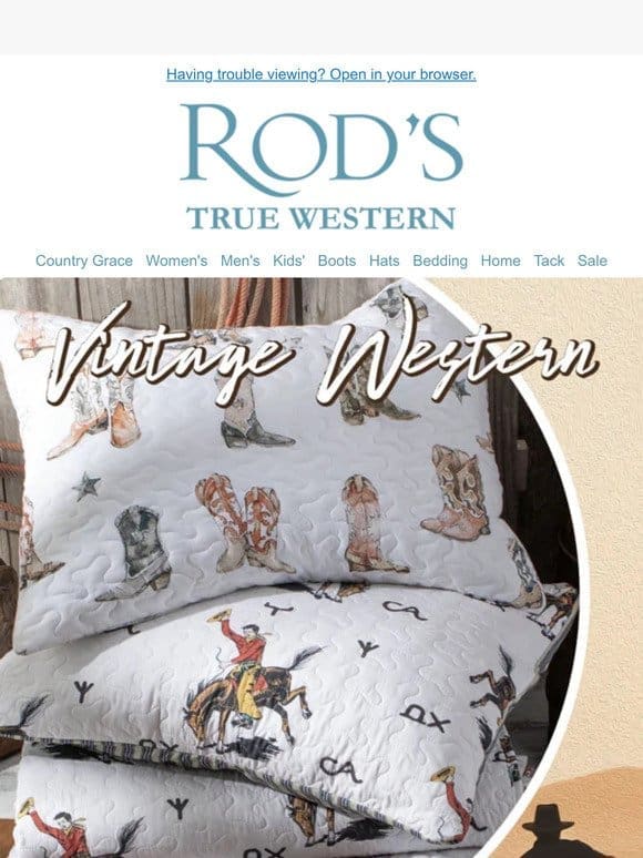 Vintage Western Bedding Collections–Cowboy & Boot Themed Quilts