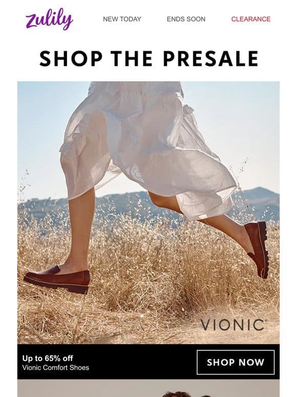 Vionic up to 65% off + NYDJ up to 70% off