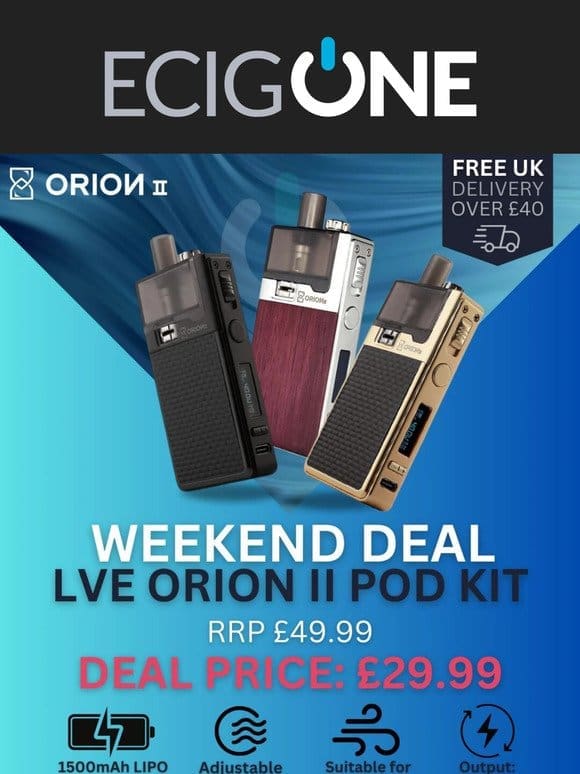 WEEKEND ONLY DEALS