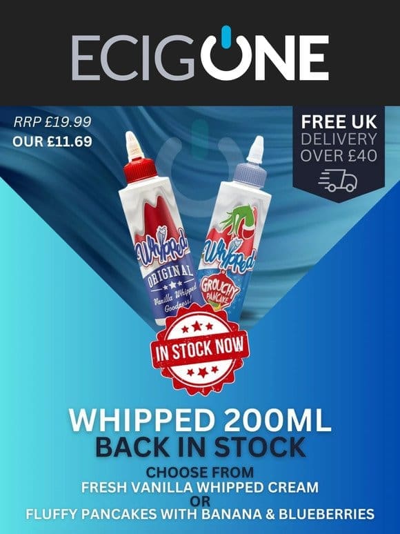 WHIPPED 200ML IS BACK IN!