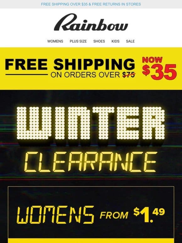 WINTER CLEARANCE from $1.49  ️ ���� ‍♀️  SOOO many options， SO little time!
