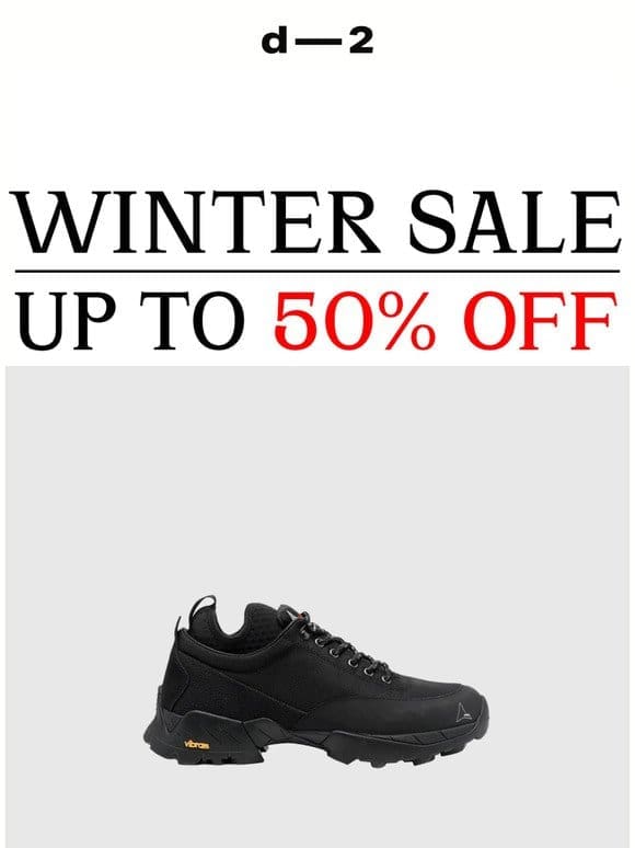 WINTER SALE — up to 50% OFF