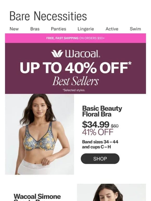 Wacoal Sale: Up To 40% Off Best Sellers