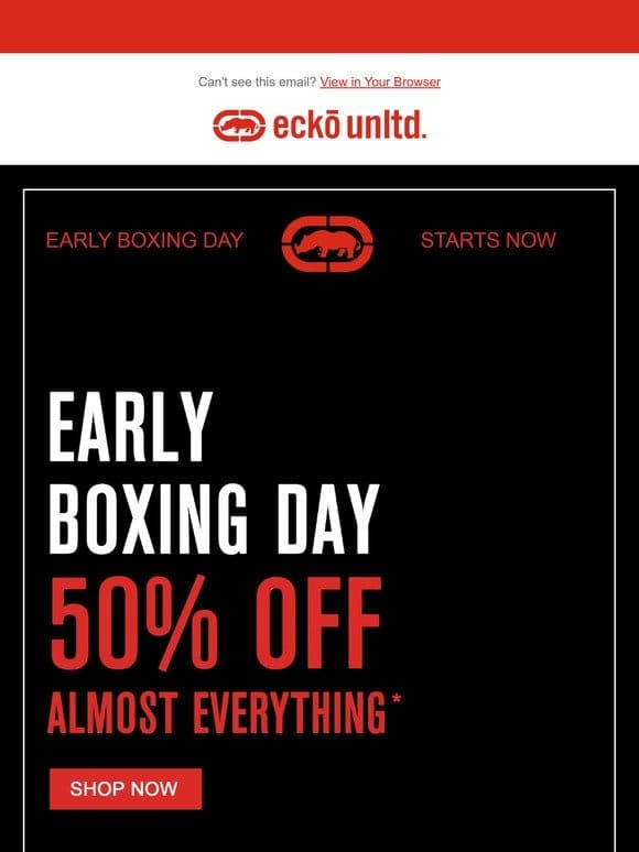 Wake Up! Boxing Day Sale Starts NOW