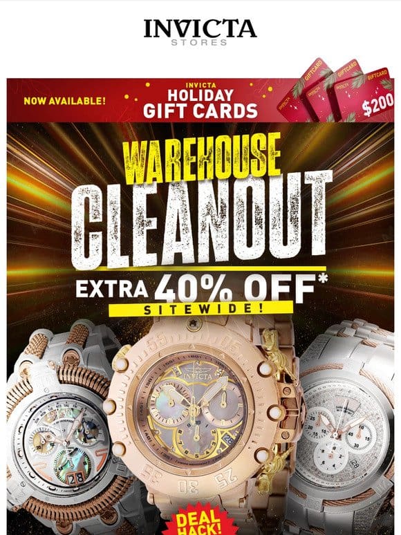 Warehouse CLEANOUT EXTRA 40% OFF❗️