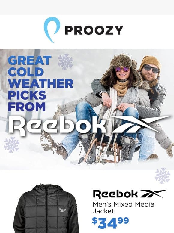 Warm up your winter with Reebok’s spotlight offers