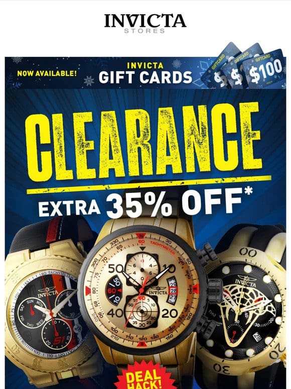 Watches On Clearance  PLUS EXTRA 35% OFF❗