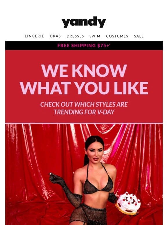 We Know What You Like   Trending V-Day Lingerie