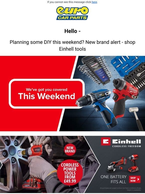 We Now Sell Einhell Tools – For All Your DIY Needs!