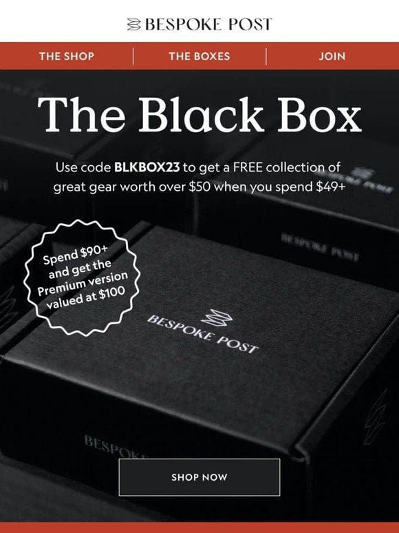 We Saved You a Free Mystery Black Box