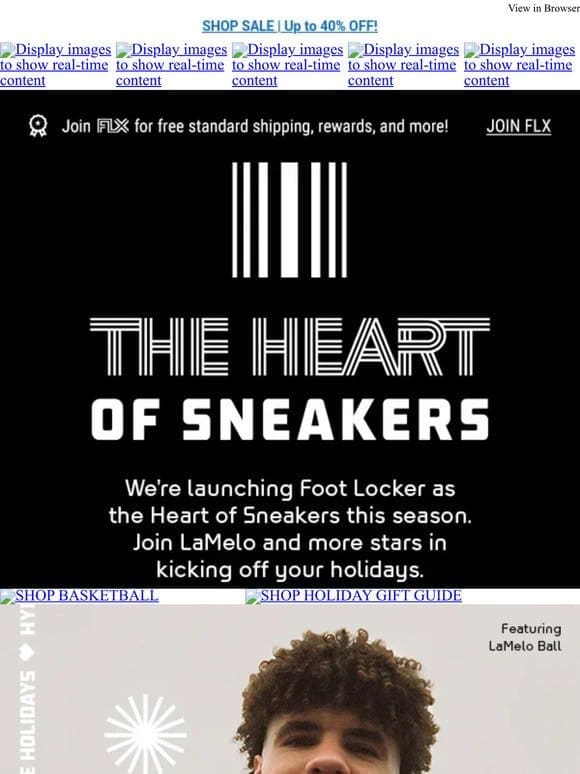 We are the Heart of Sneakers for the holidays!