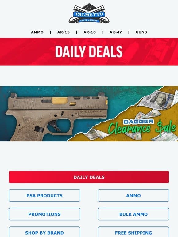 Weekend Deals On BLEM 5.7 Rocks， Ammo Inc 300 Blackout， Armalite Rifles， And Much More!
