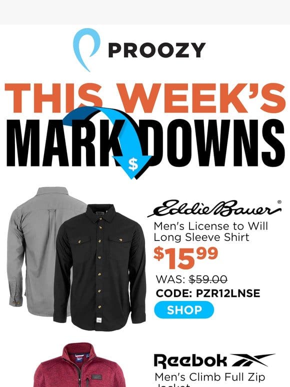 Weekly markdown madness!
