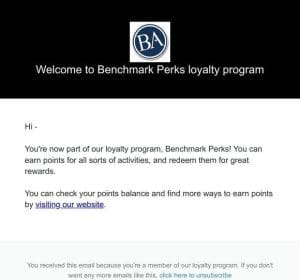 Welcome to Benchmark Perks