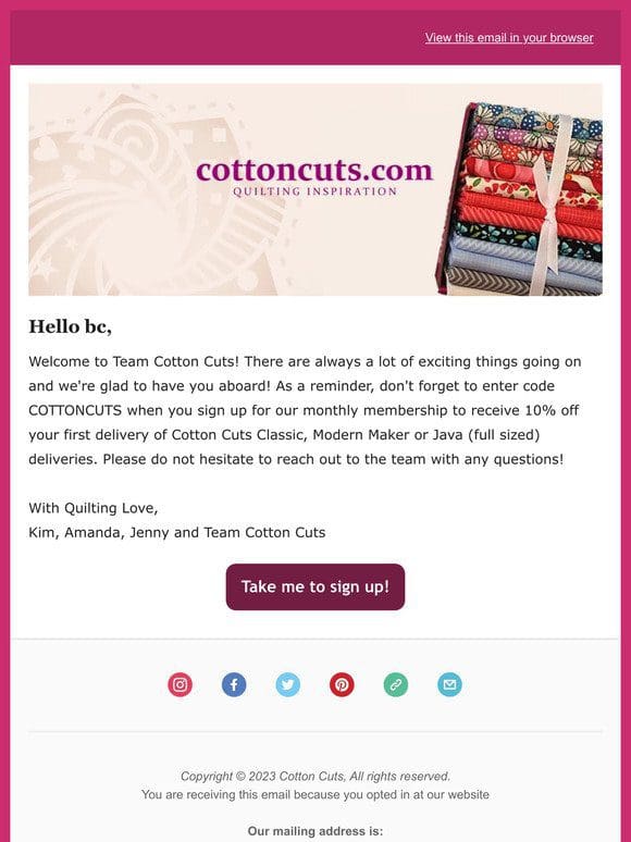 Welcome to Cotton Cuts!