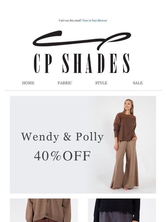 Wendy & Polly 40% OFF
