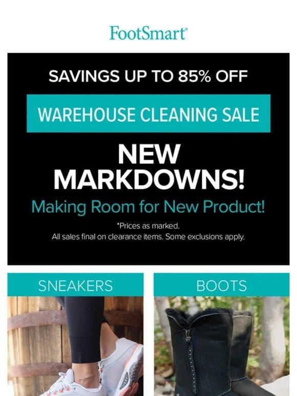 We’re Cleaning the Warehouse – YOU SAVE BIG!