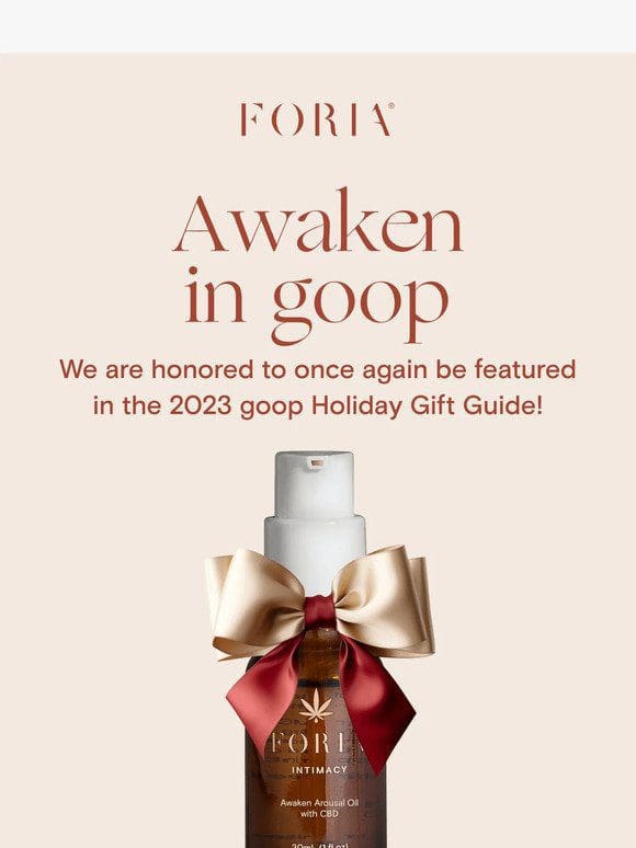 We’re in the goop gift guide!