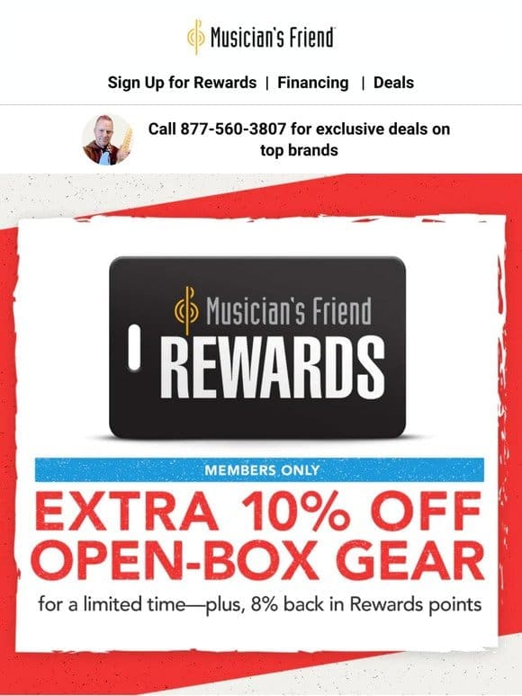 We’re offering an extra 10% off open-box gear