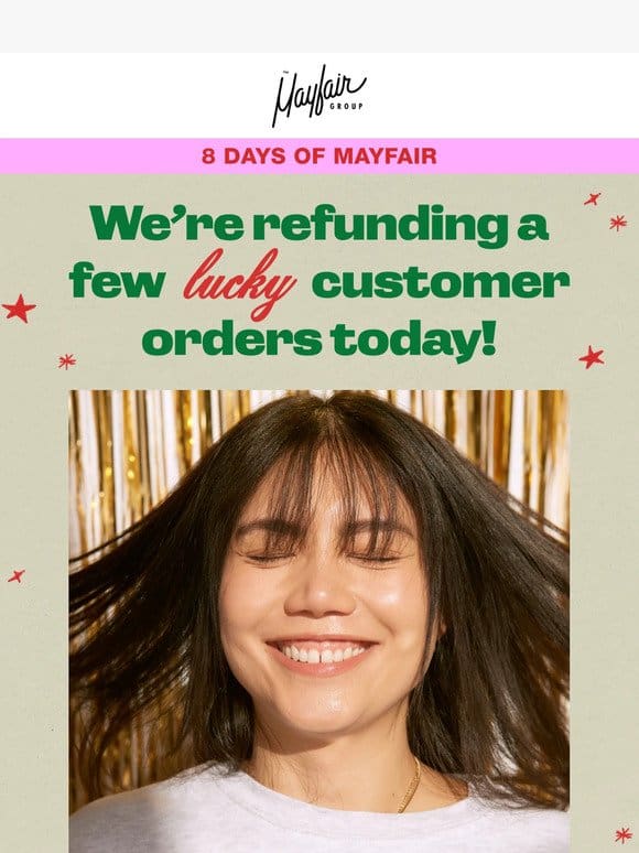 We’re refunding orders today!!