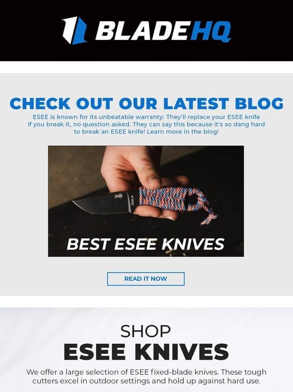 What makes ESEE knives so great? Learn more here!