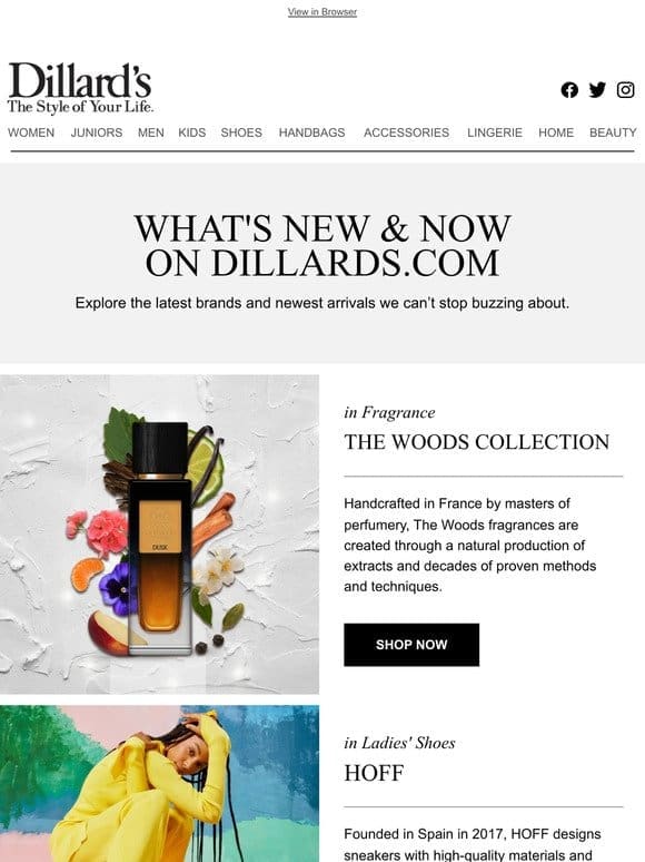 What’s New & Now on Dillards.com