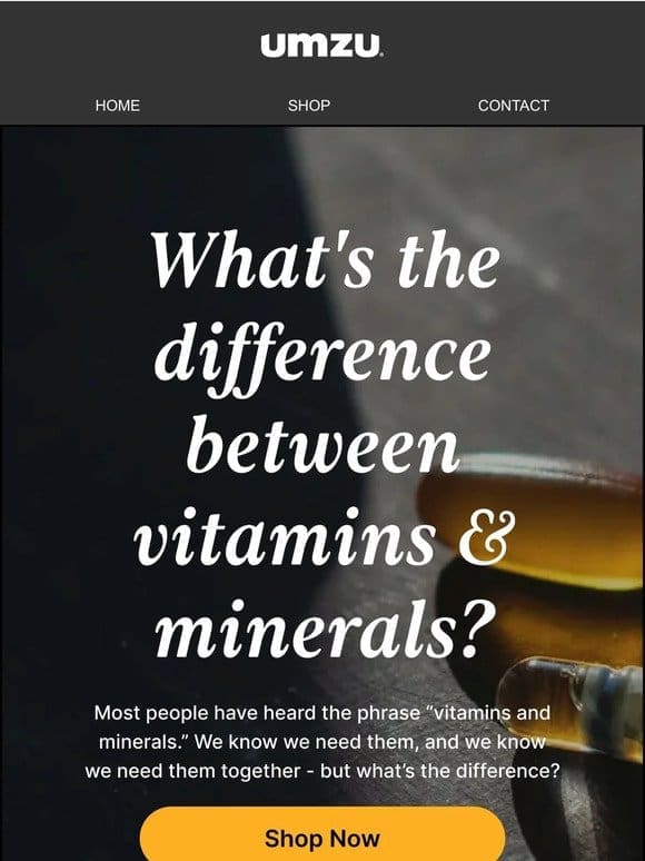 What’s the difference between vitamins and minerals?