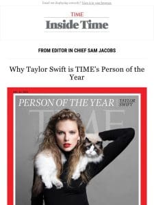 Why Taylor Swift is TIME’s Person of the Year