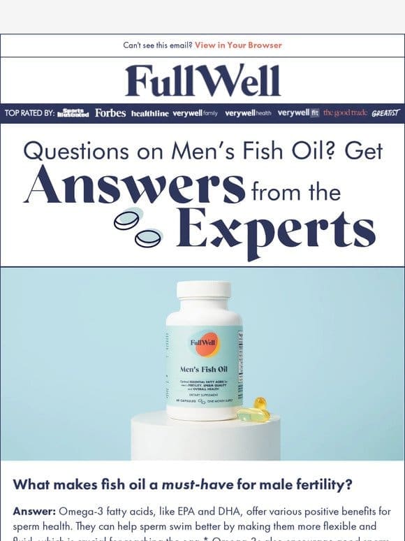 Why is fish oil a MUST-HAVE for men?!