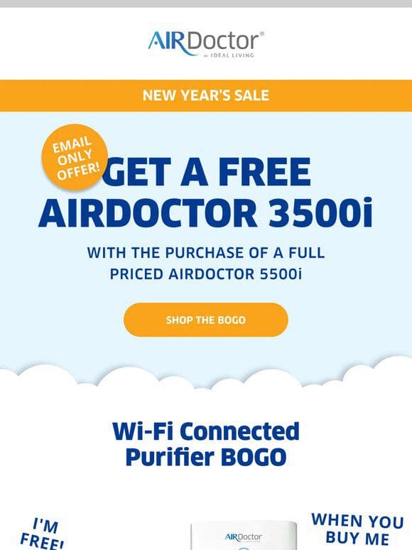 Wi-Fi Purifier BOGO:   A $729 Value!
