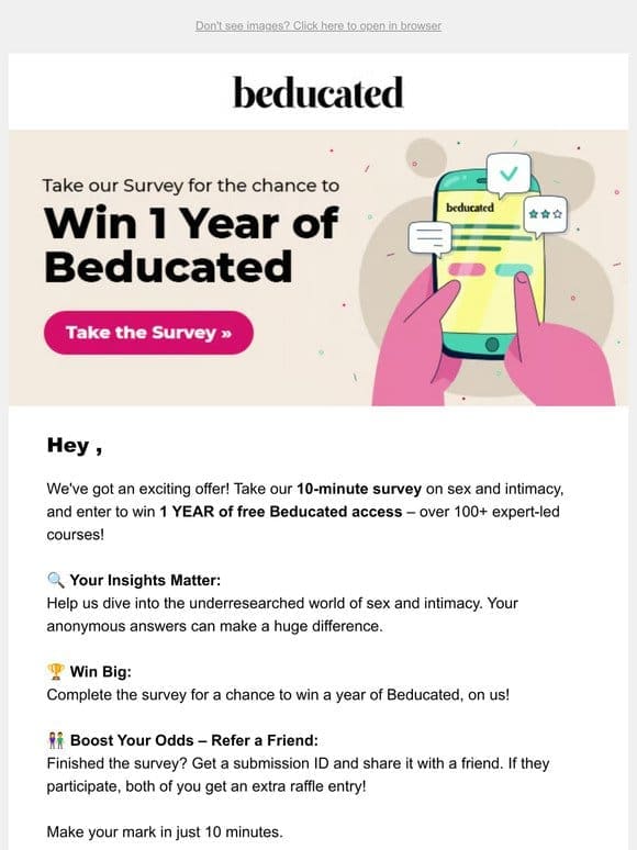 Win 1 FREE Year of Beducated
