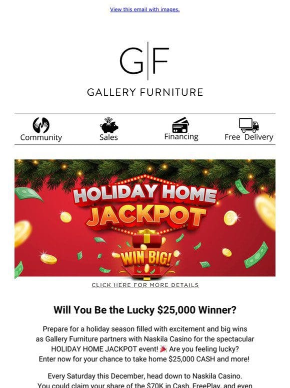 Win Your Share of $70K in Cash， FreePlay & Furniture!
