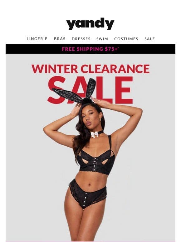 Winter Clearance is Still Happening! Up to 80% OFF Lingerie