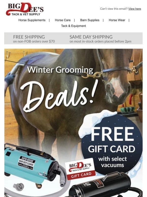 Winter DEALS ❄️ Vacuums， Clippers & Grooming Totes