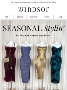 Winter Report: Midi Dress Season