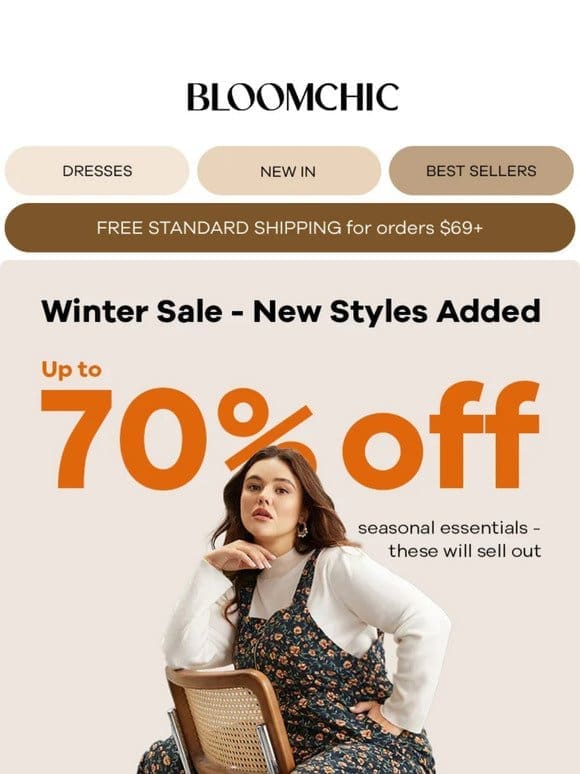 Winter Sale – New Styles Added