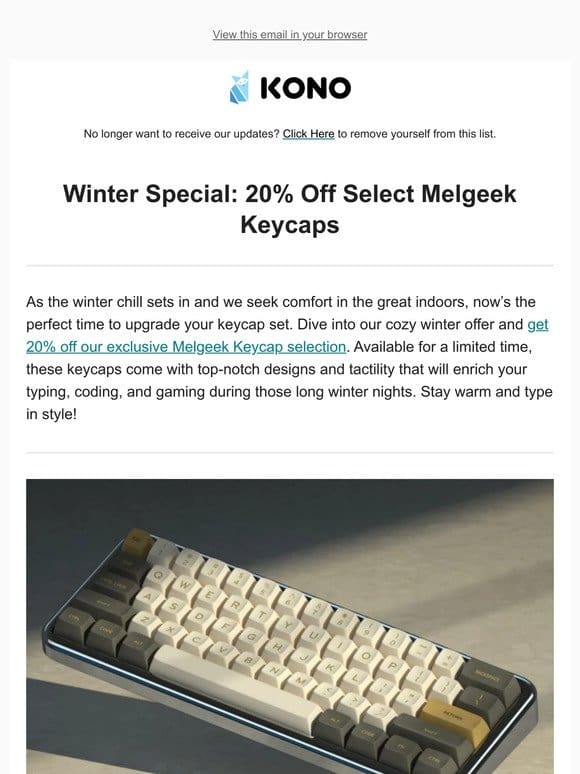 Winter Special: 20% Off Select Melgeek Keycaps