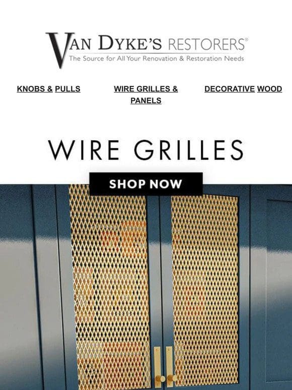 Wire Grille Panels: The One of the Trendiest Cabinet Makeovers