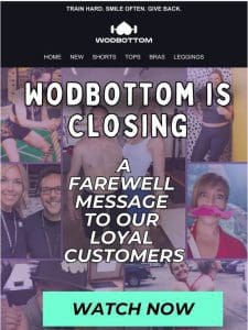 WodBottom is Closing   This has been the hardest month we can remember