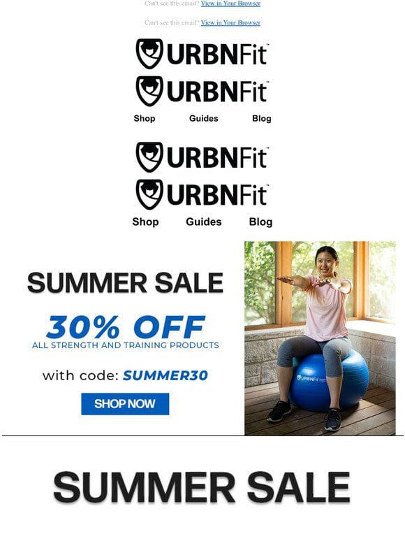 Work on those summer gains with 30% off!