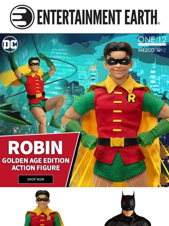 Wow!   New Mezco One:12 Robin: Golden Age Edition