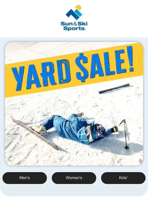 YARD SALE! Deep Discounts Starting at  60% OFF