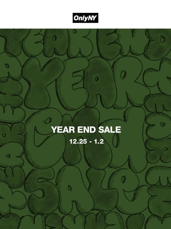 Year End Sale Starts Now!