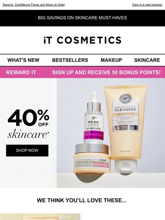 Yes， Really! 40% OFF Skincare